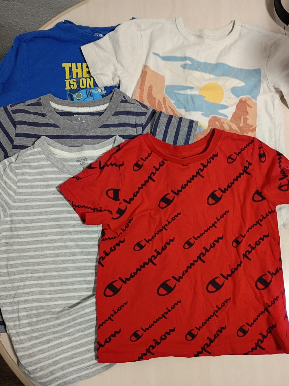 Bundle Of 5 Boys T-shirts Size 6